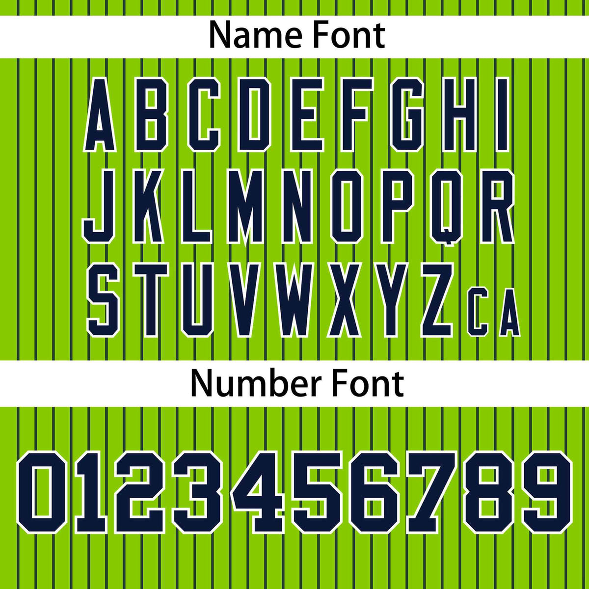 Custom Neon Green Navy Stripe Fashion Authentic Pullover Baseball Jersey