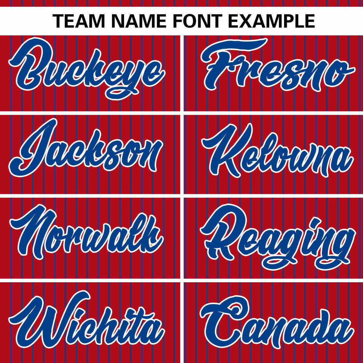 Custom Red Royal Stripe Fashion Authentic Pullover Baseball Jersey