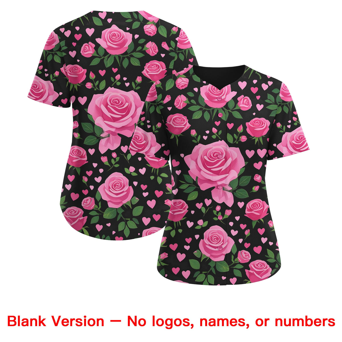Custom Black White Breast Cancer Awareness Month Pink Ribbon Authentic Baseball Jersey for Women