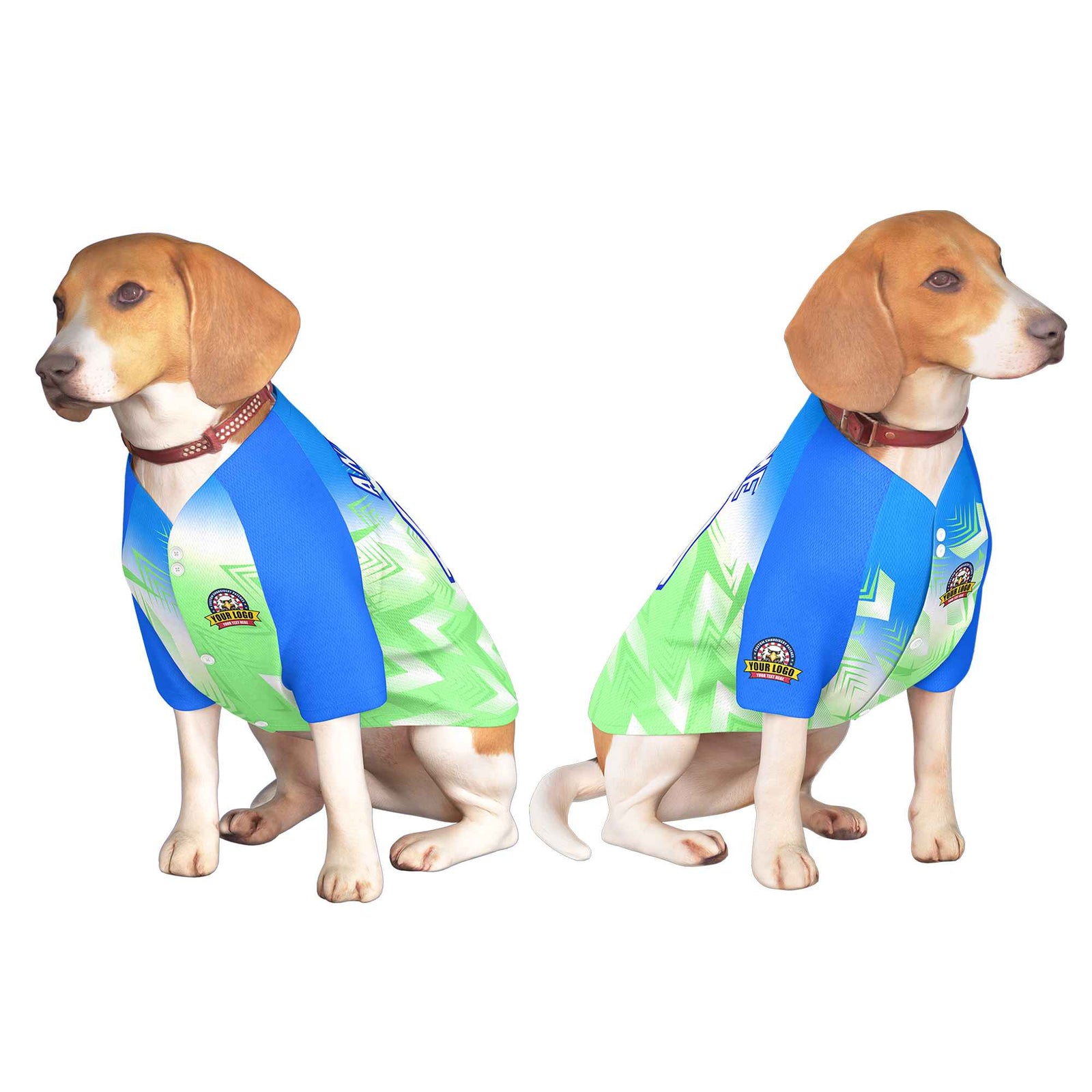 Custom White Royal Graffiti Pattern Dog Jersey