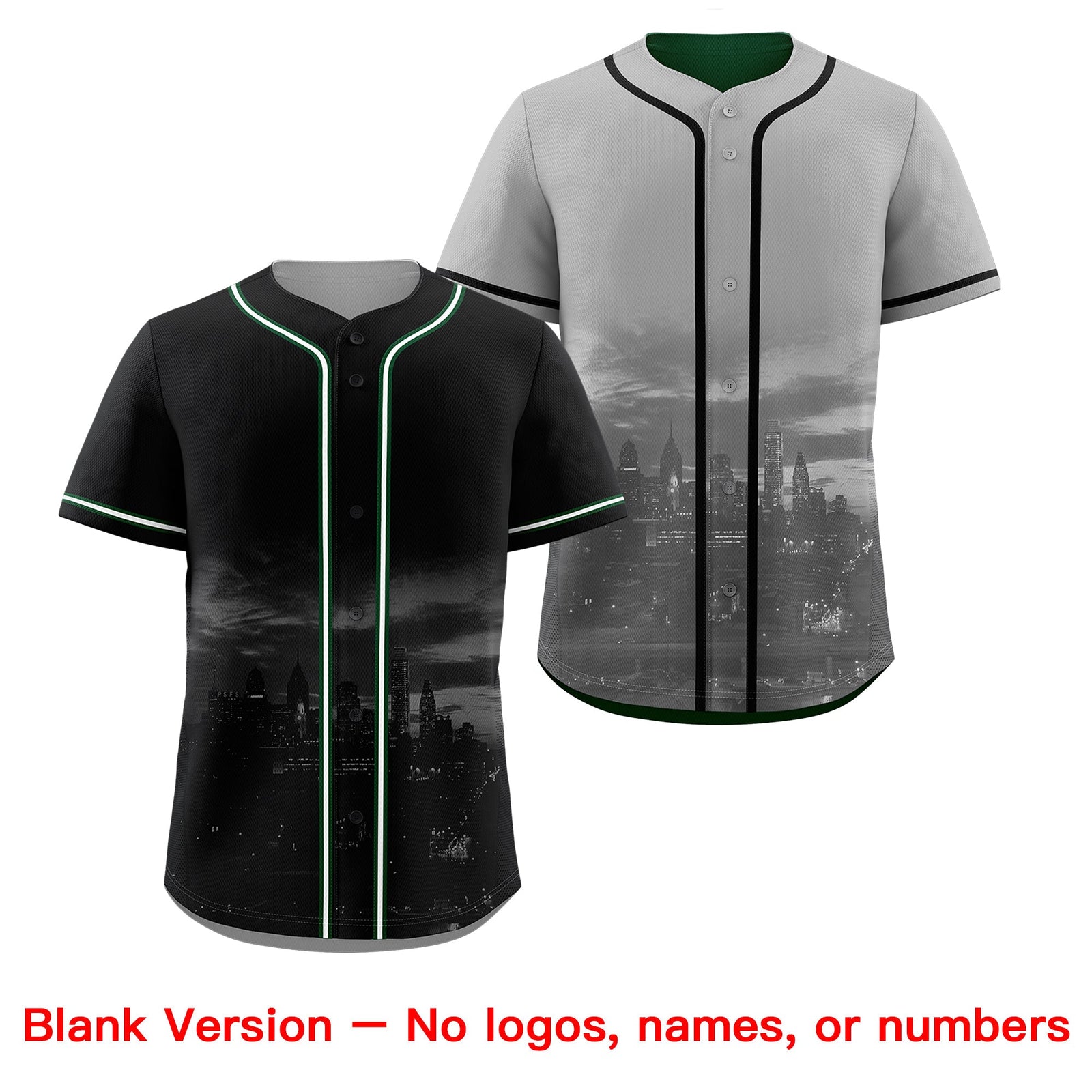 Custom Black Grey Reversible City Edition Graffiti Pattern Stretch Fabric Baseball Jersey| KXKSHOP