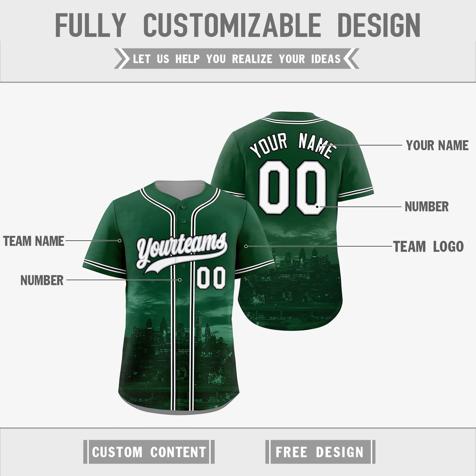 Custom Green Grey Reversible City Edition Graffiti Pattern Wrinkle-Resistant Baseball Jersey| KXKSHOP