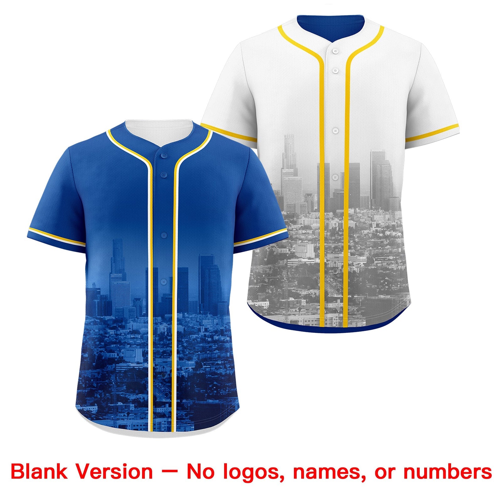 Custom Royal Blue White Reversible City Edition Graffiti Pattern Stretch Fabric Baseball Jersey| KXKSHOP