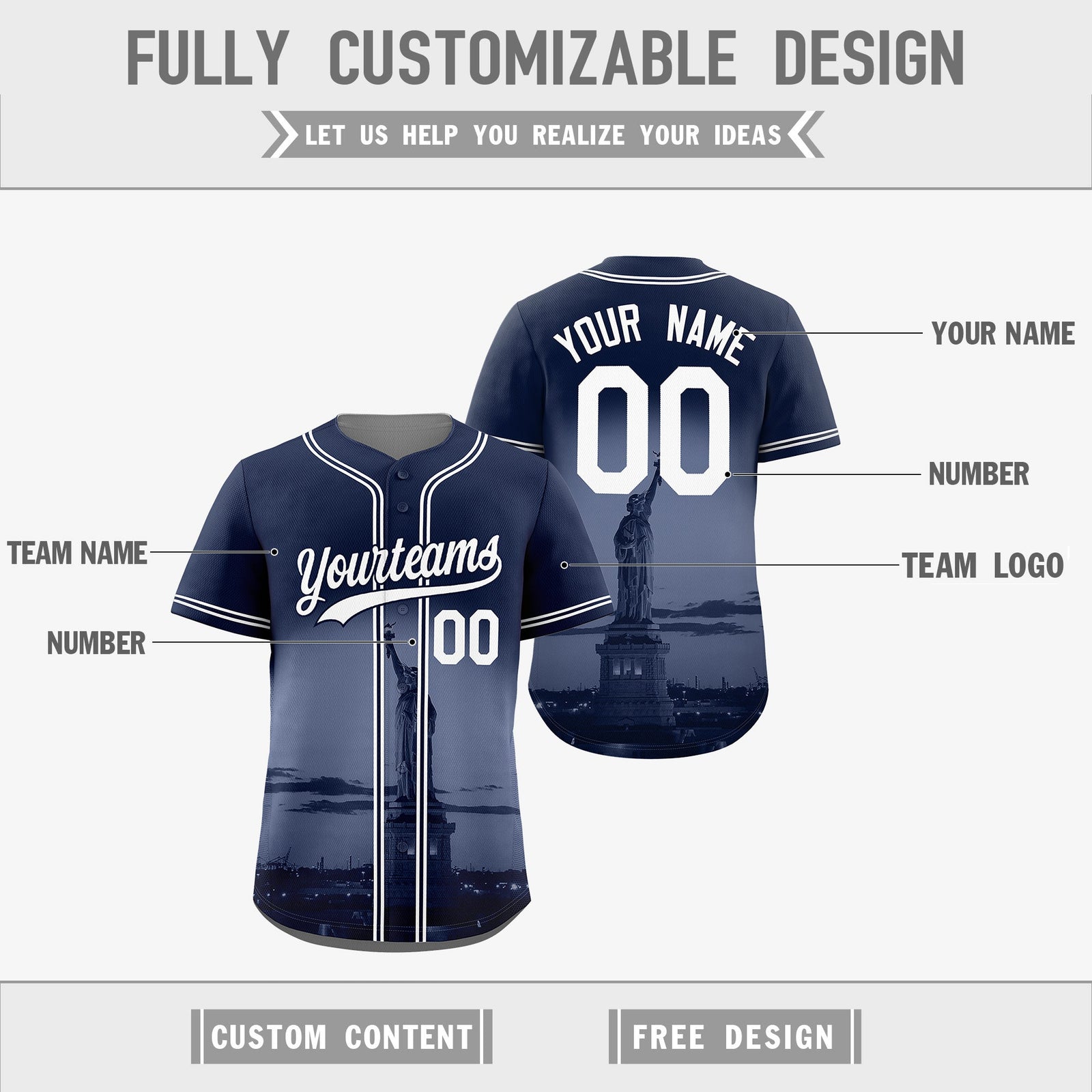Custom Navy Grey Reversible City Edition Graffiti Pattern Wrinkle-Resistant Baseball Jersey| KXKSHOP