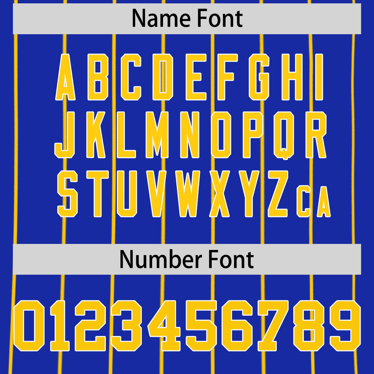 Custom Gold White Royal Blue Reversible Stripe Fashion Baseball Jersey| KXKSHOP