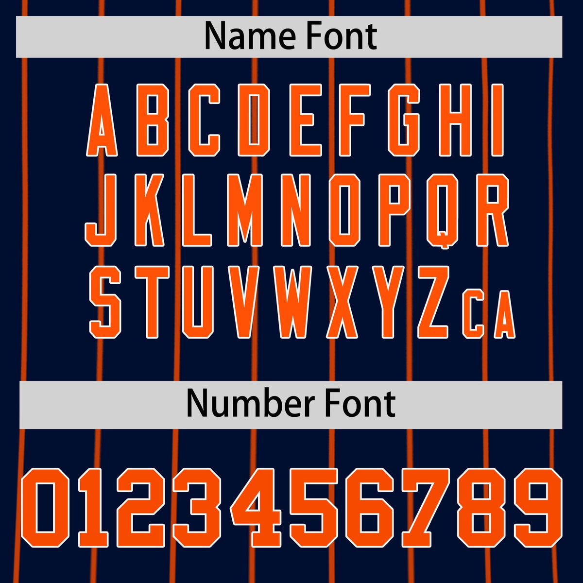 Custom Orange White Navy Reversible Stripe Fashion Baseball Jersey| KXKSHOP
