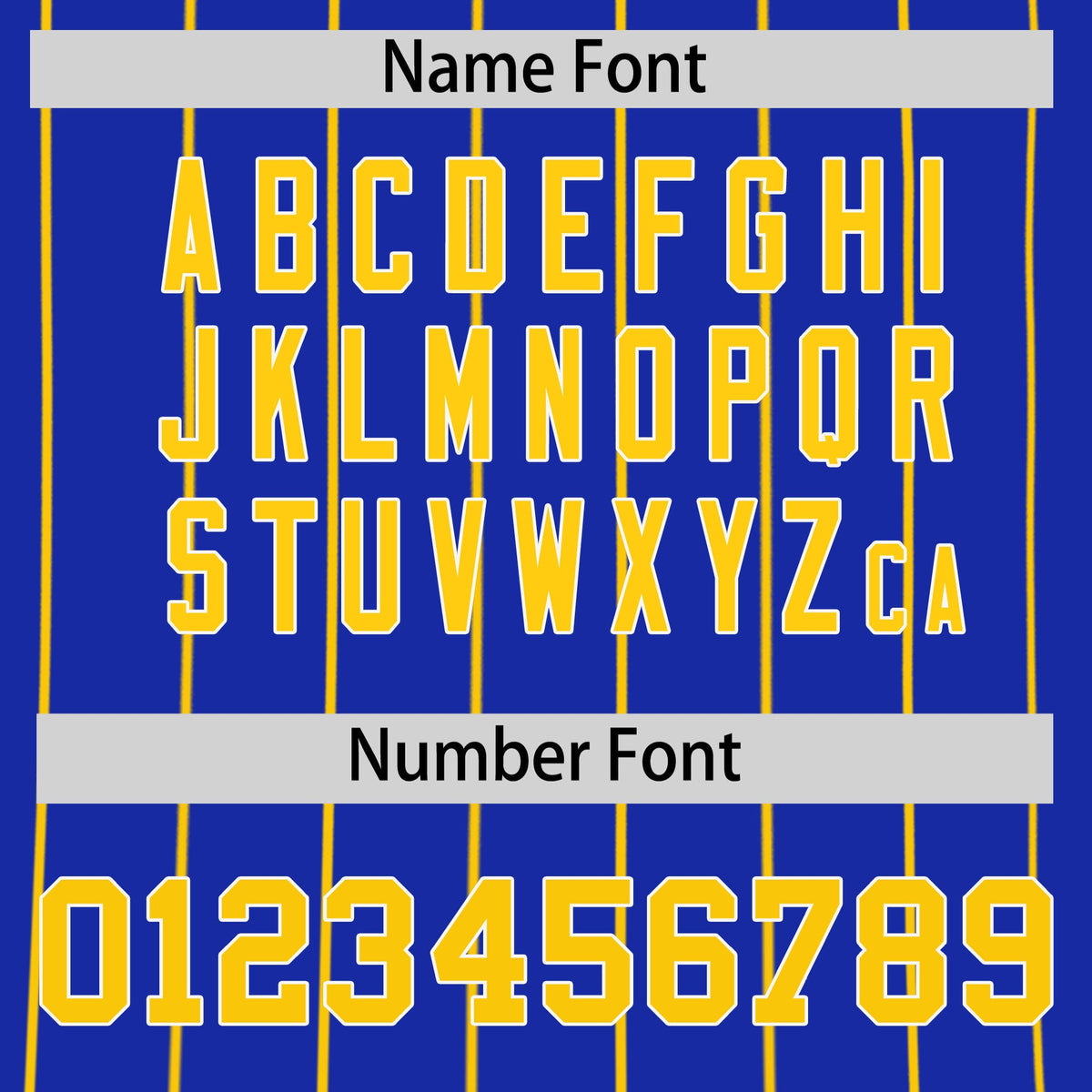 Custom Gold White Royal Blue Reversible Stripe Fashion Baseball Jersey| KXKSHOP