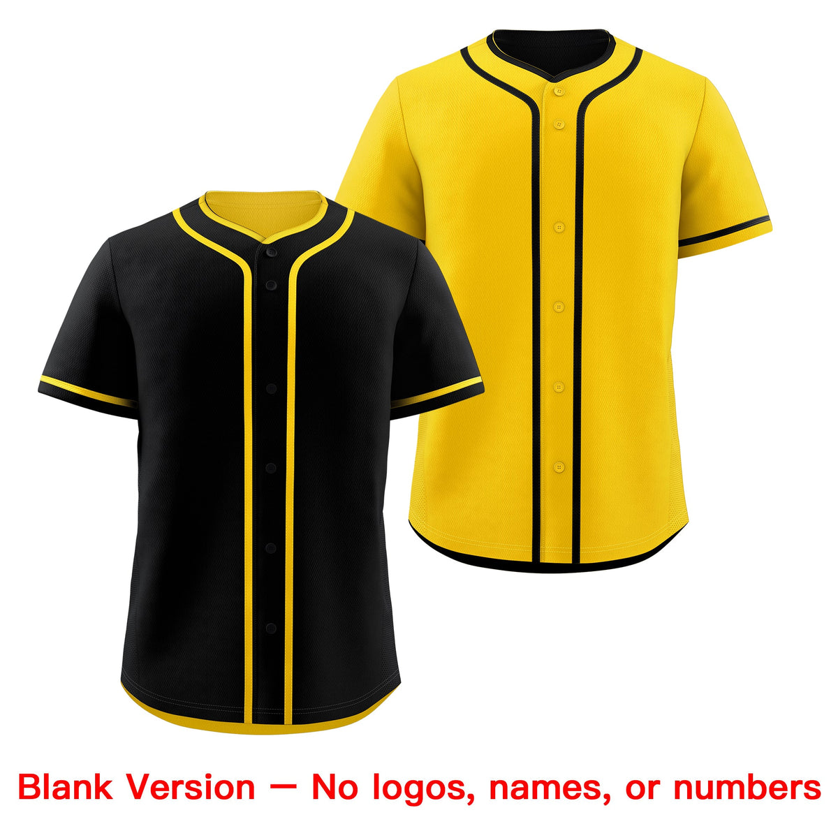 Custom Gold Black Reversible Classic Style Lightweight Baseball Jersey| KXKSHOP