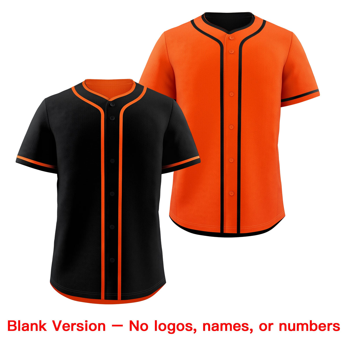 Custom Orange Black Reversible Classic Style Moisture-Wicking Baseball Jersey| KXKSHOP