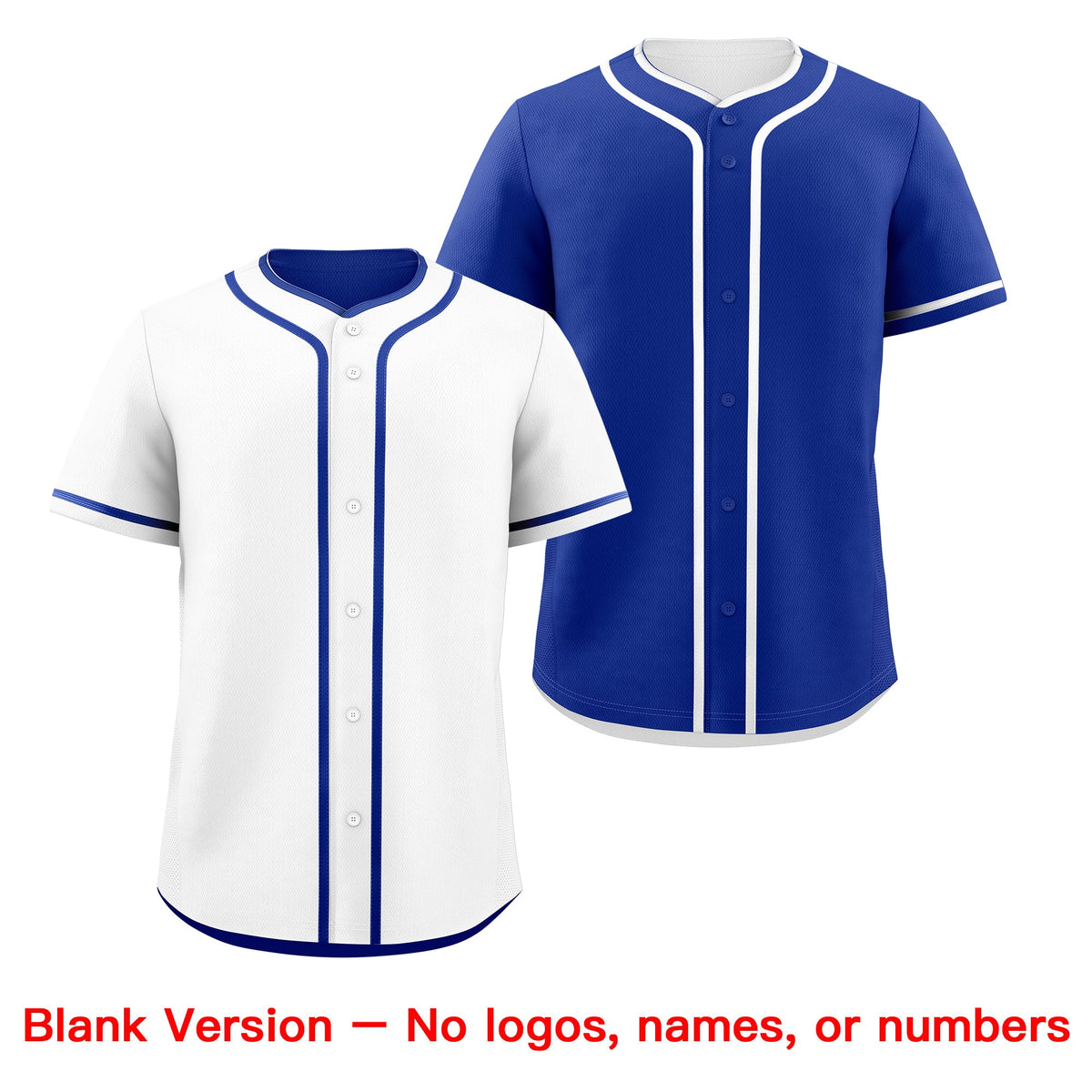 Custom Royal Blue Reversible Classic Style Moisture-Wicking Baseball Jersey| KXKSHOP