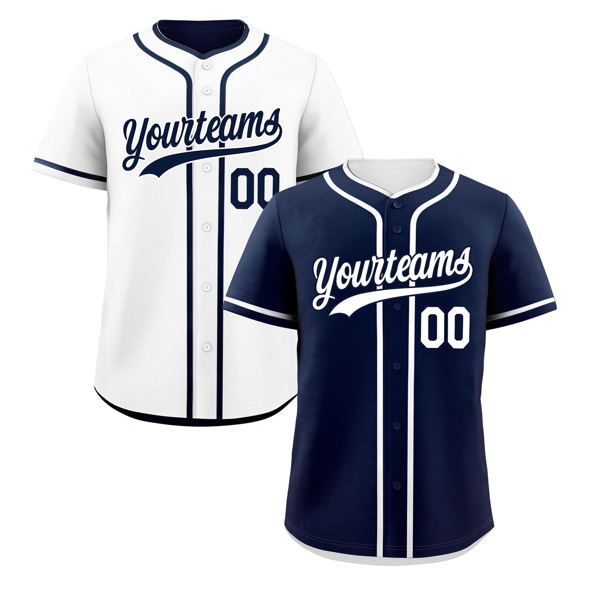Custom White Reversible Classic Style Lightweight Baseball Jersey| KXKSHOP