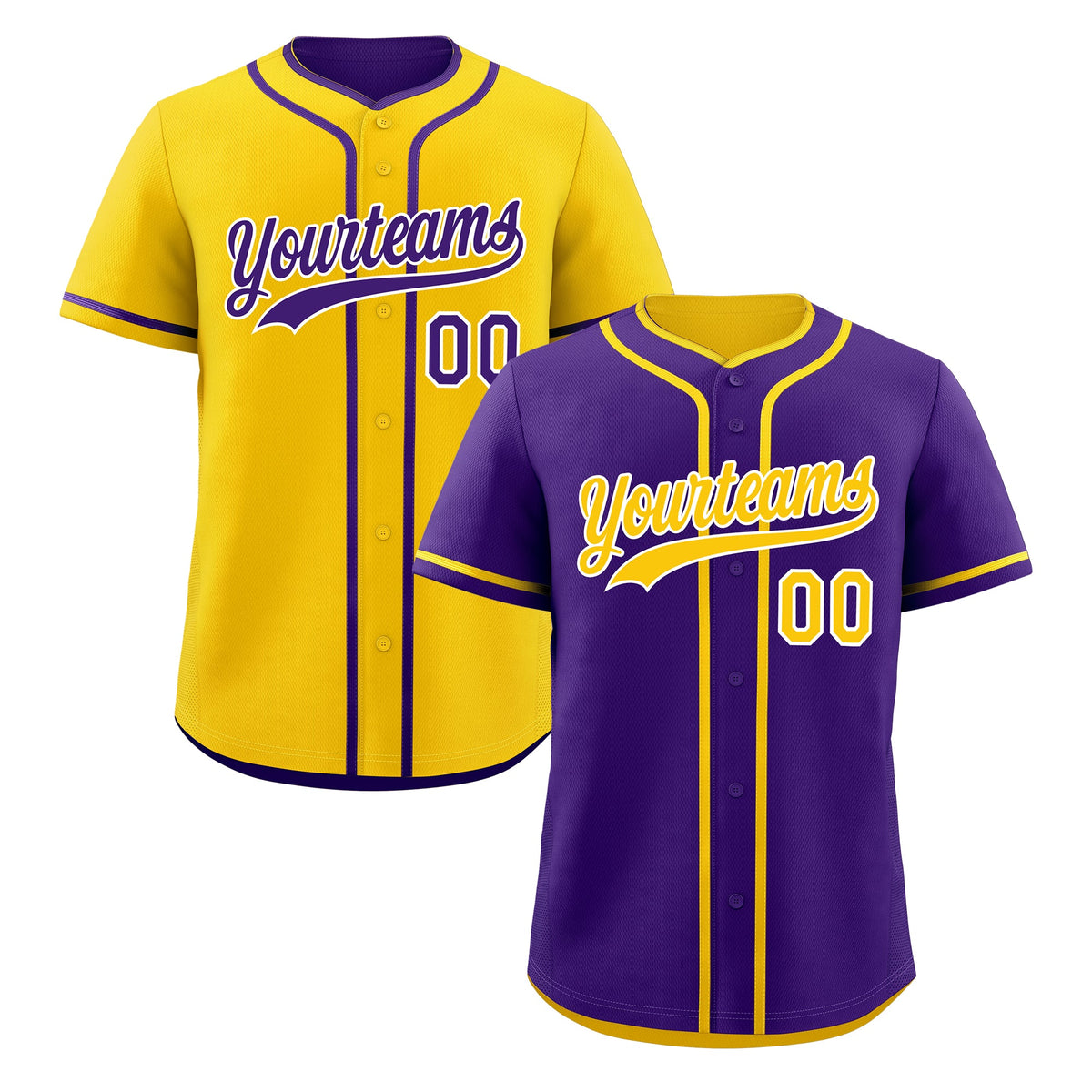 Custom Gold White Reversible Classic Style Lightweight Baseball Jersey| KXKSHOP