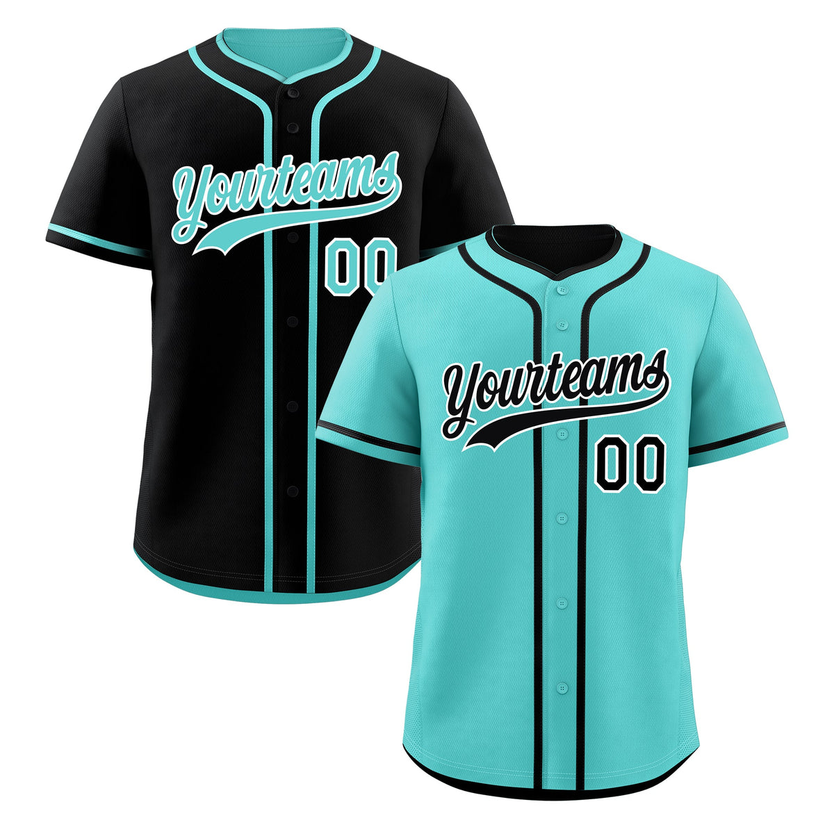 Custom Black White Reversible Classic Style Lightweight Baseball Jersey| KXKSHOP