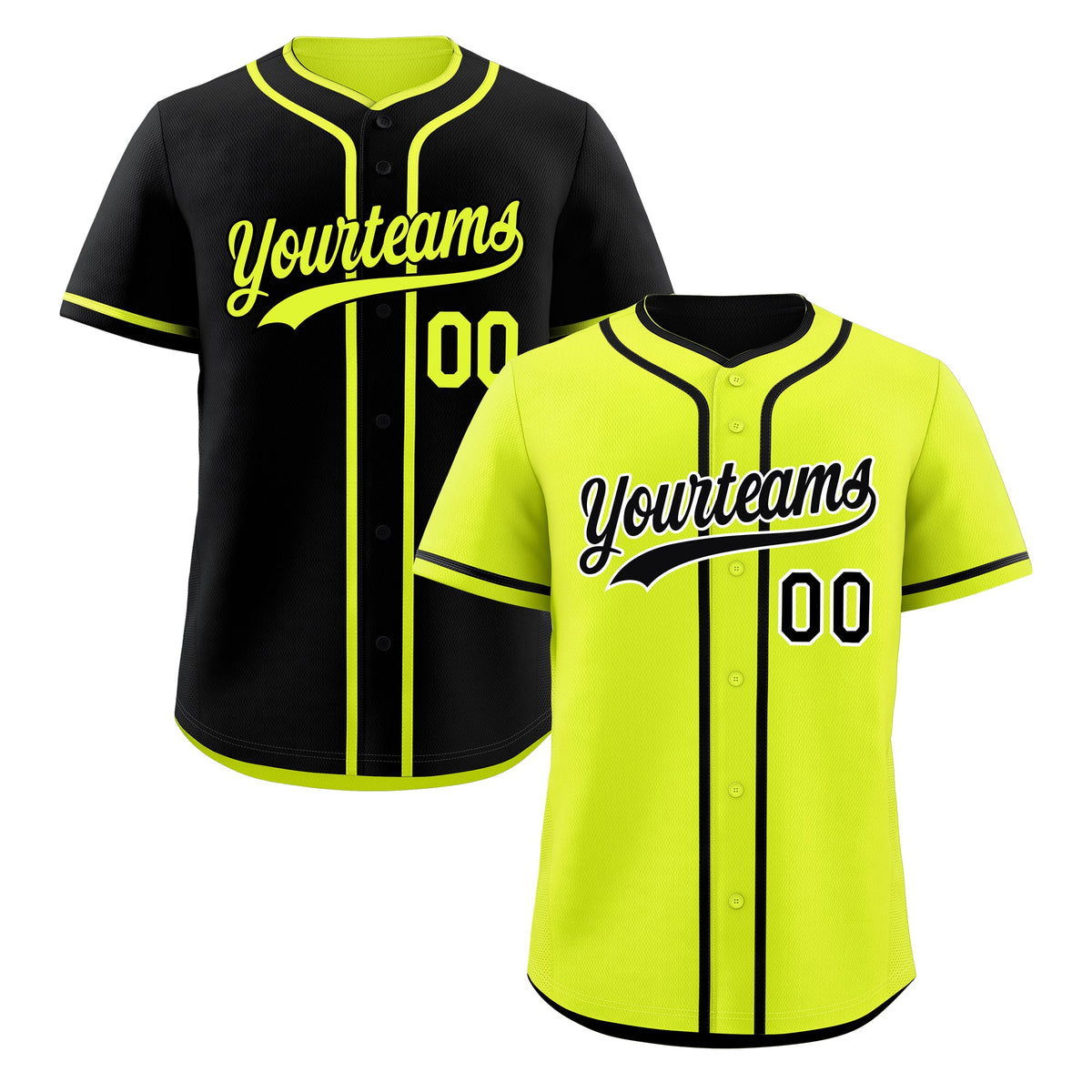 Custom Black Reversible Classic Style Moisture-Wicking Baseball Jersey| KXKSHOP