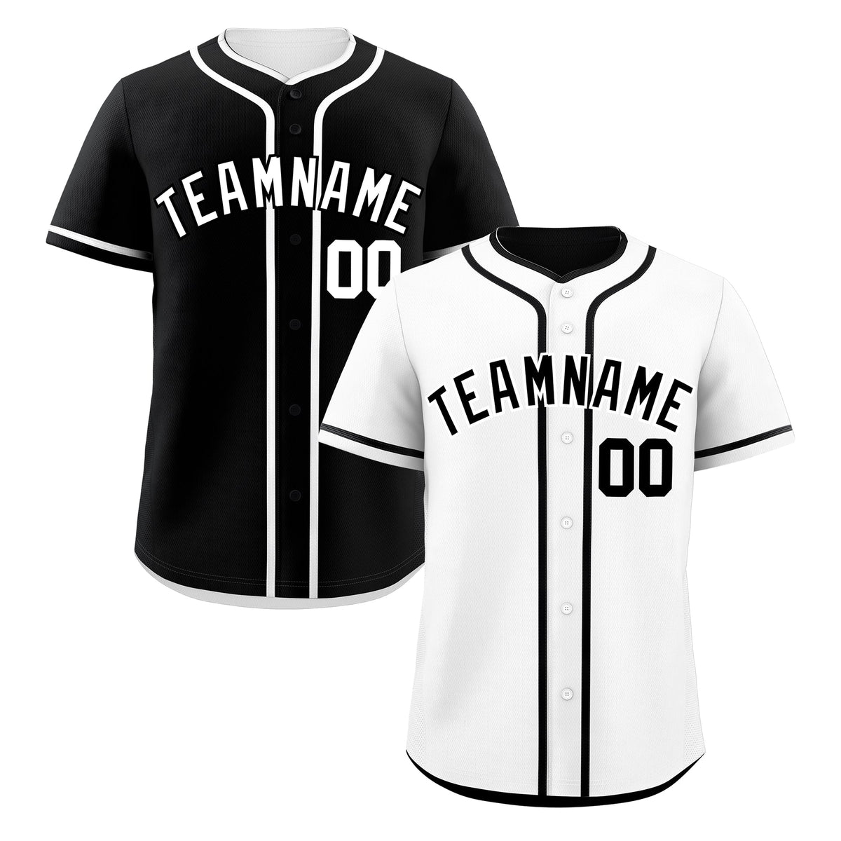 Custom Black White Reversible Classic Style Lightweight Baseball Jersey| KXKSHOP