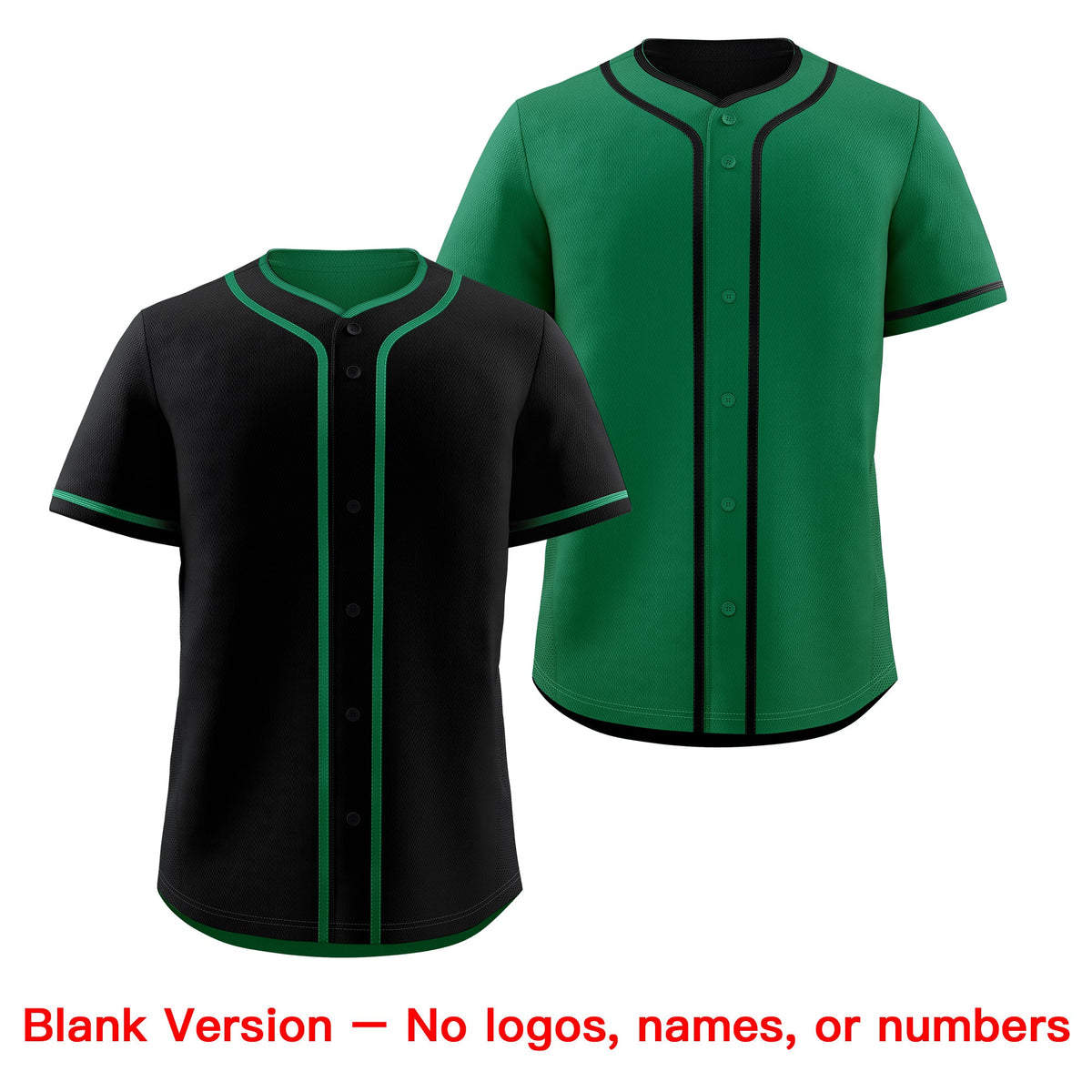 Custom Kelly Green Black Reversible Classic Style Lightweight Baseball Jersey| KXKSHOP
