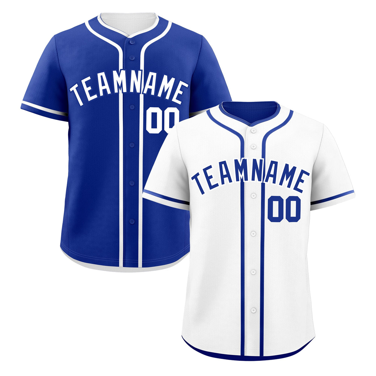 Custom Royal Blue Reversible Classic Style Moisture-Wicking Baseball Jersey| KXKSHOP