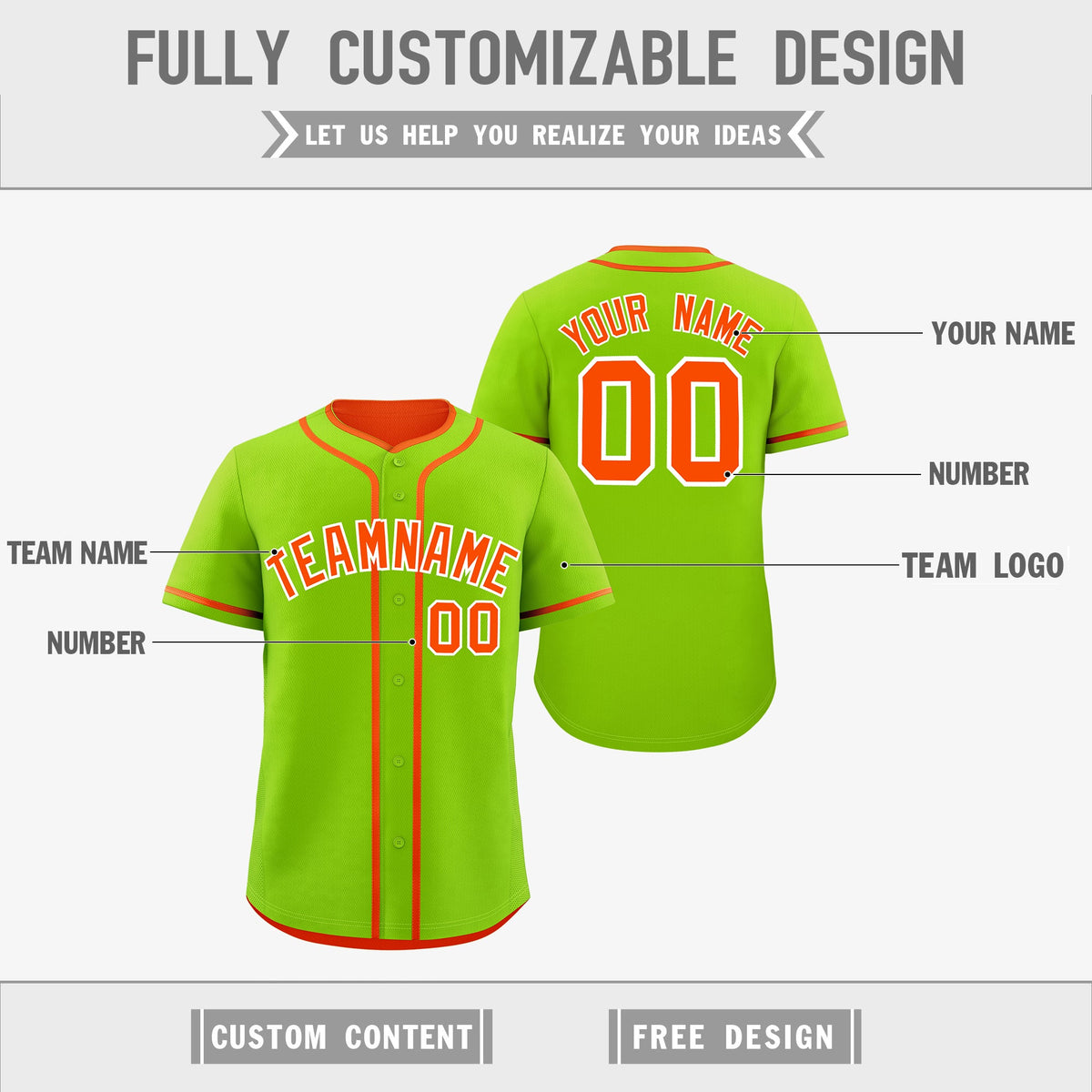 Custom Orange White Reversible Classic Style Moisture-Wicking Baseball Jersey| KXKSHOP
