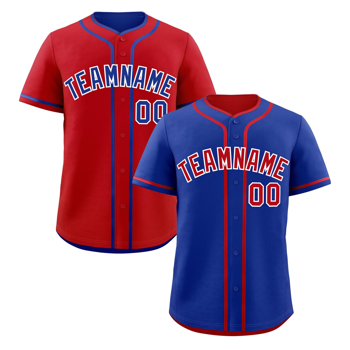 Custom Red White Reversible Classic Style Moisture-Wicking Baseball Jersey| KXKSHOP