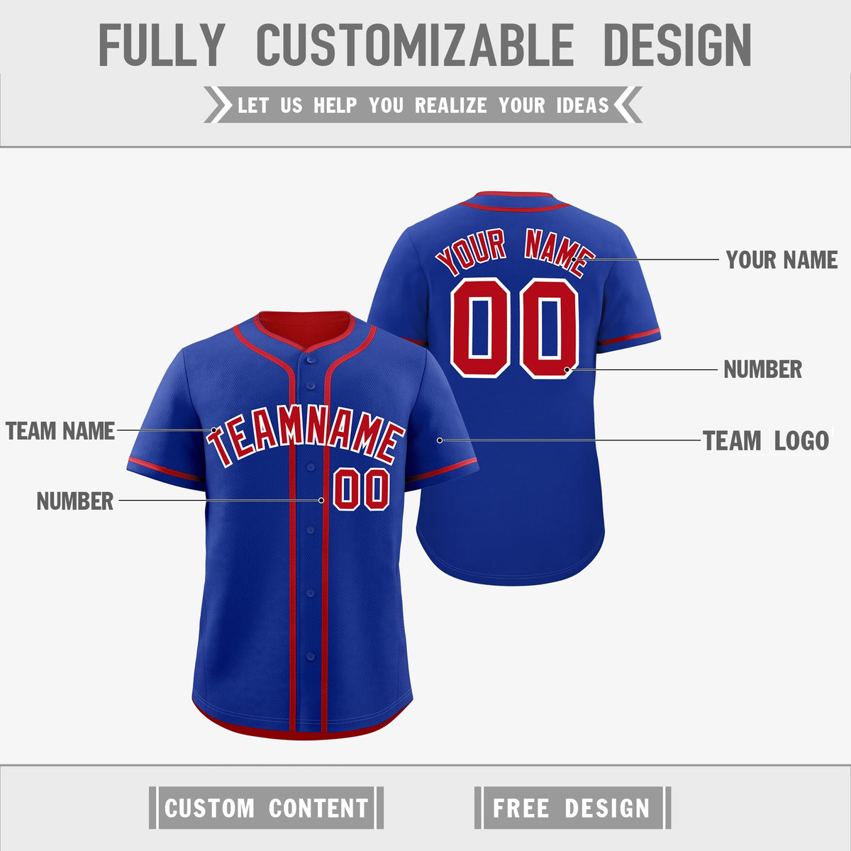 Custom Red White Reversible Classic Style Moisture-Wicking Baseball Jersey| KXKSHOP