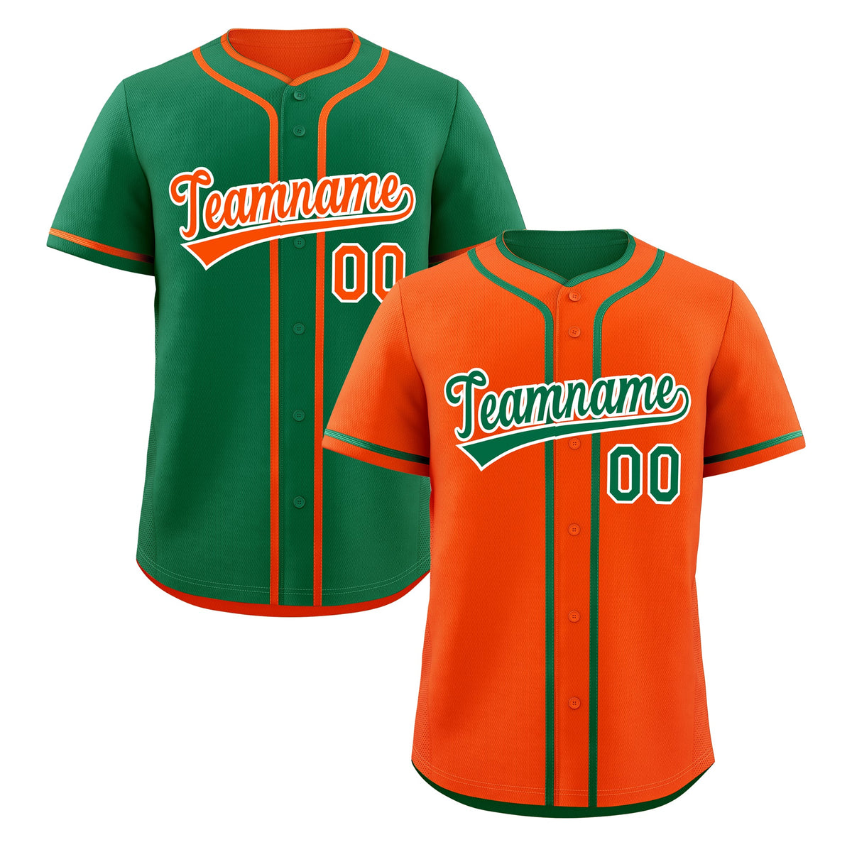 Custom Kelly Green White Reversible Classic Style Moisture-Wicking Baseball Jersey| KXKSHOP