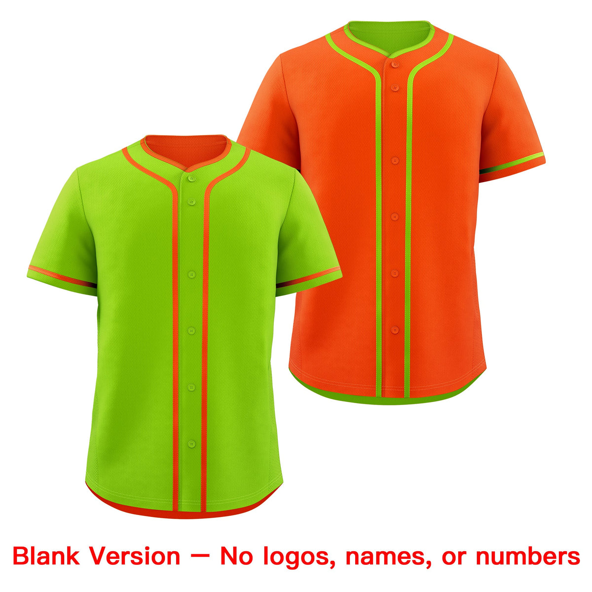 Custom Orange White Reversible Classic Style Moisture-Wicking Baseball Jersey| KXKSHOP