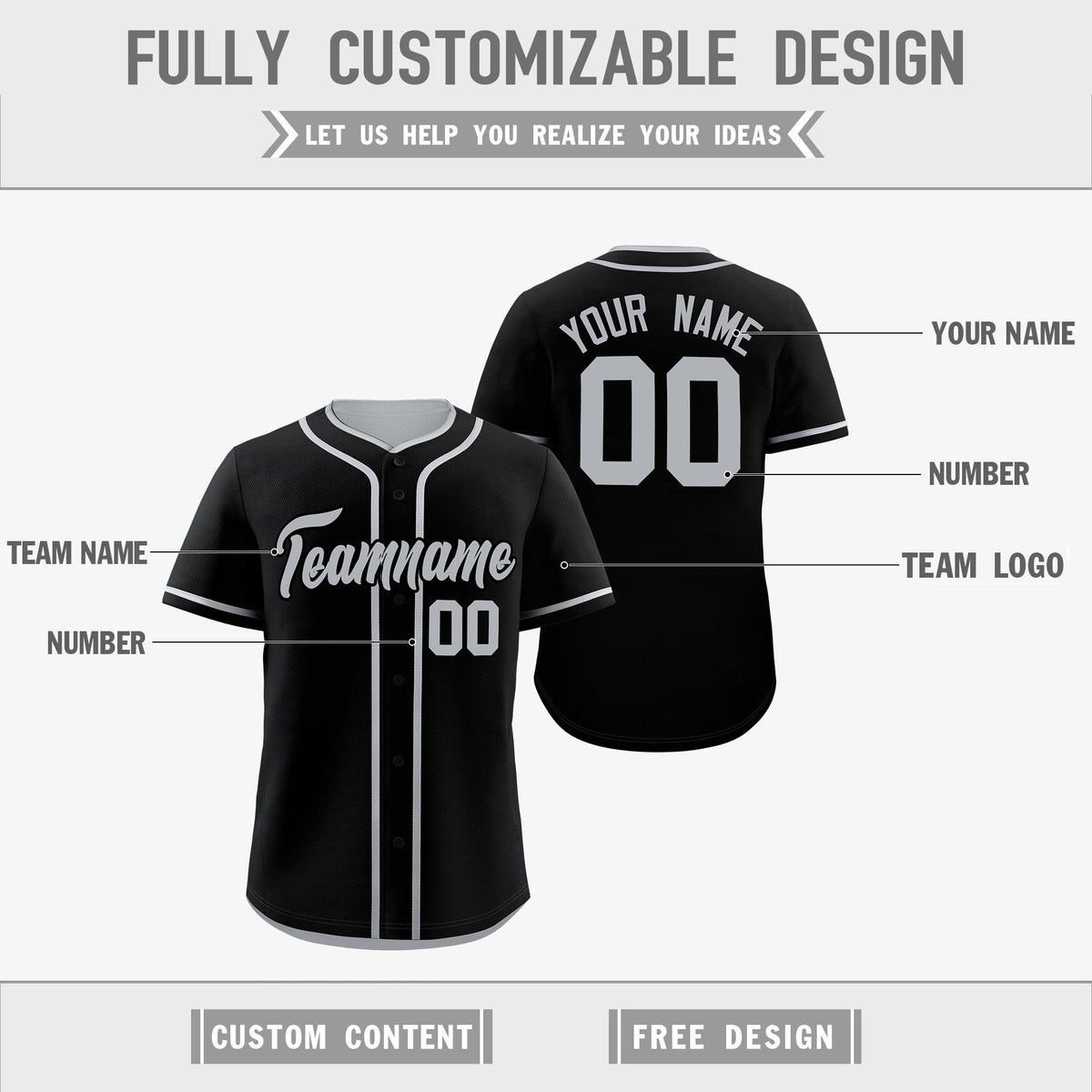 Custom Silver Black Reversible Classic Style Lightweight Baseball Jersey| KXKSHOP