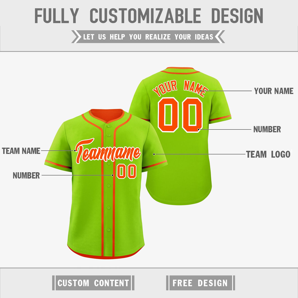 Custom Orange White Reversible Classic Style Moisture-Wicking Baseball Jersey| KXKSHOP