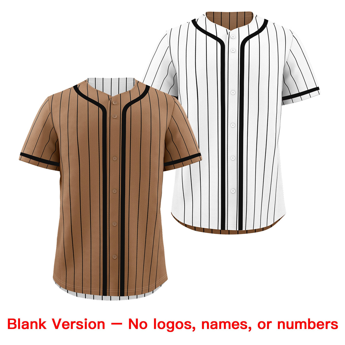 Custom White Black Reversible Stripe Fashion Lightweight Baseball Jersey| KXKSHOP