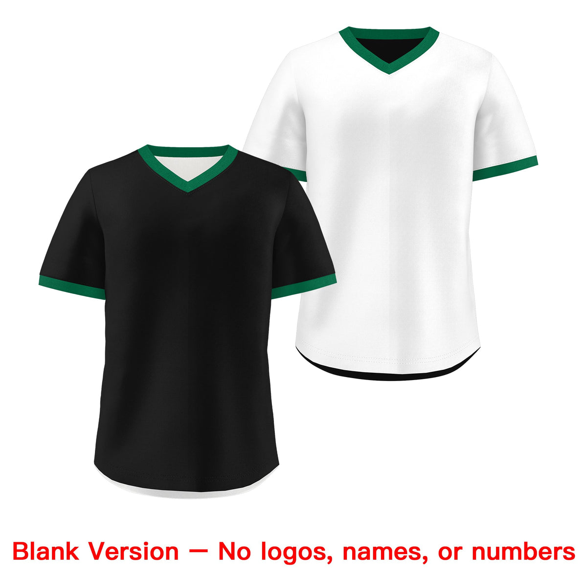 Custom White Black Kelly Green Reversible Classic Style Breathable Baseball Jersey| KXKSHOP