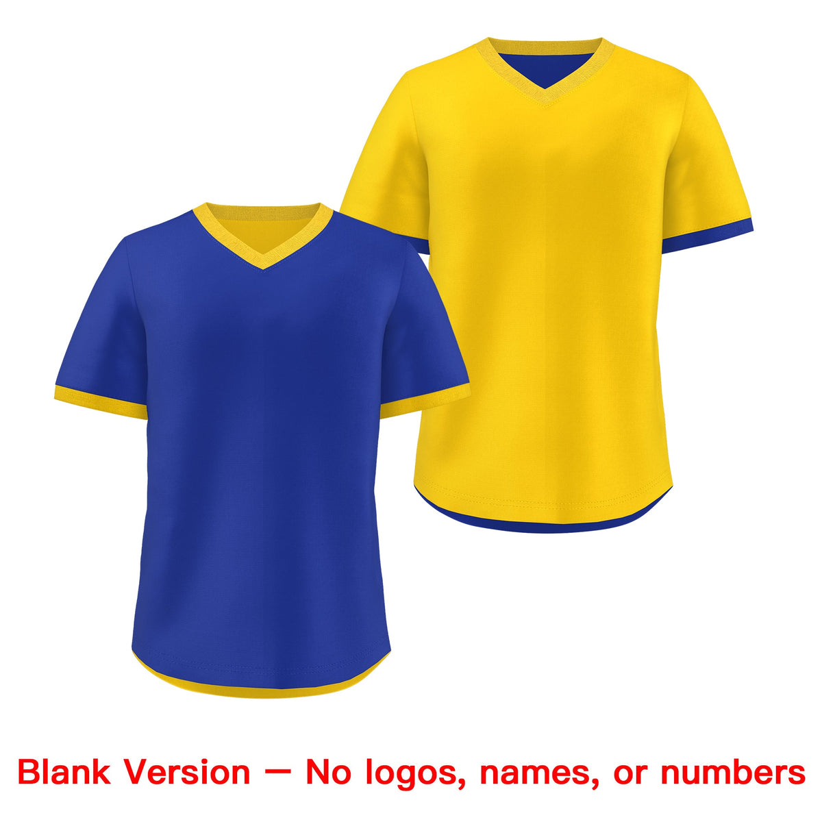 Custom Gold Royal Blue Reversible Classic Style Breathable Baseball Jersey| KXKSHOP