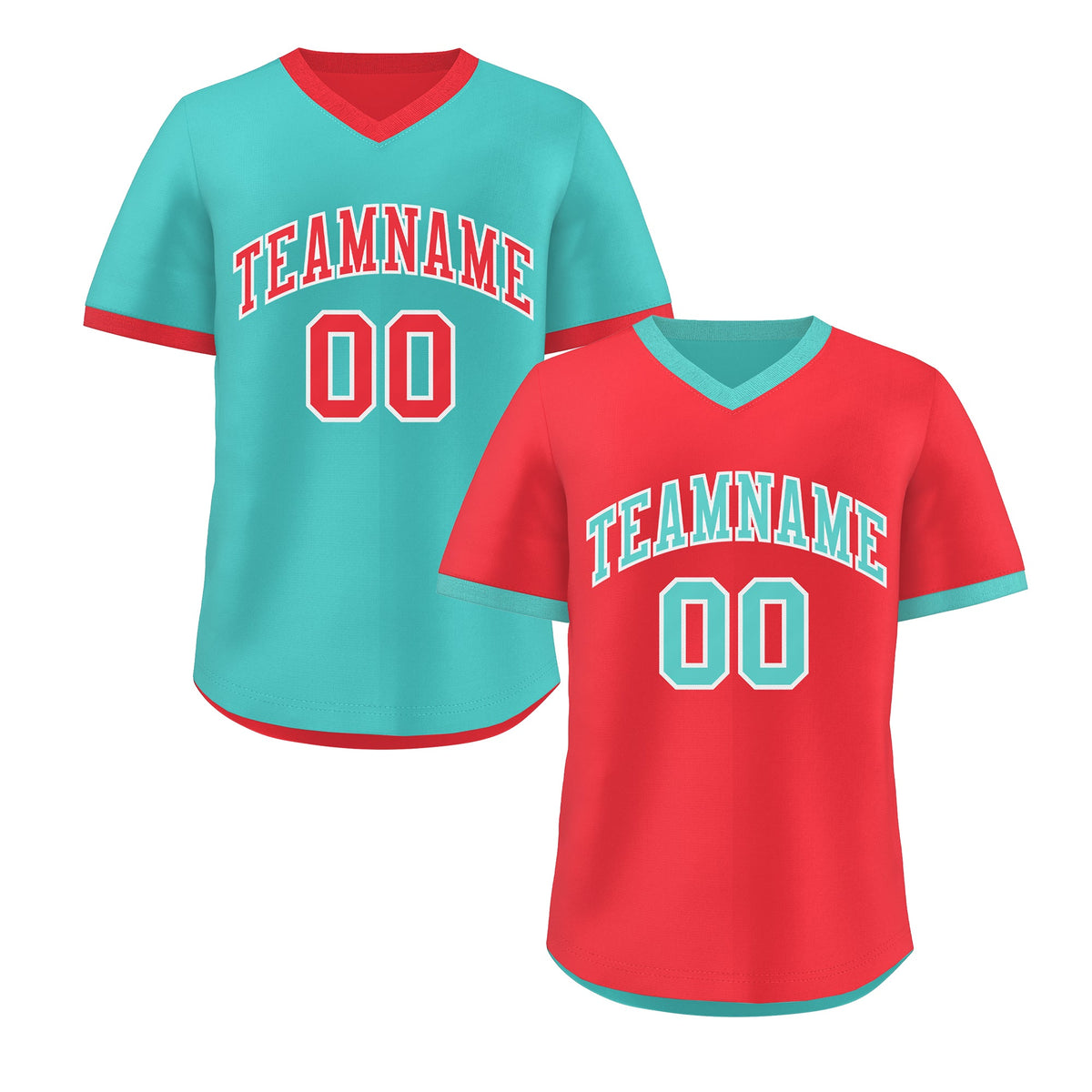 Custom Teal Neon Green Reversible Classic Style Lightweight Baseball Jersey| KXKSHOP