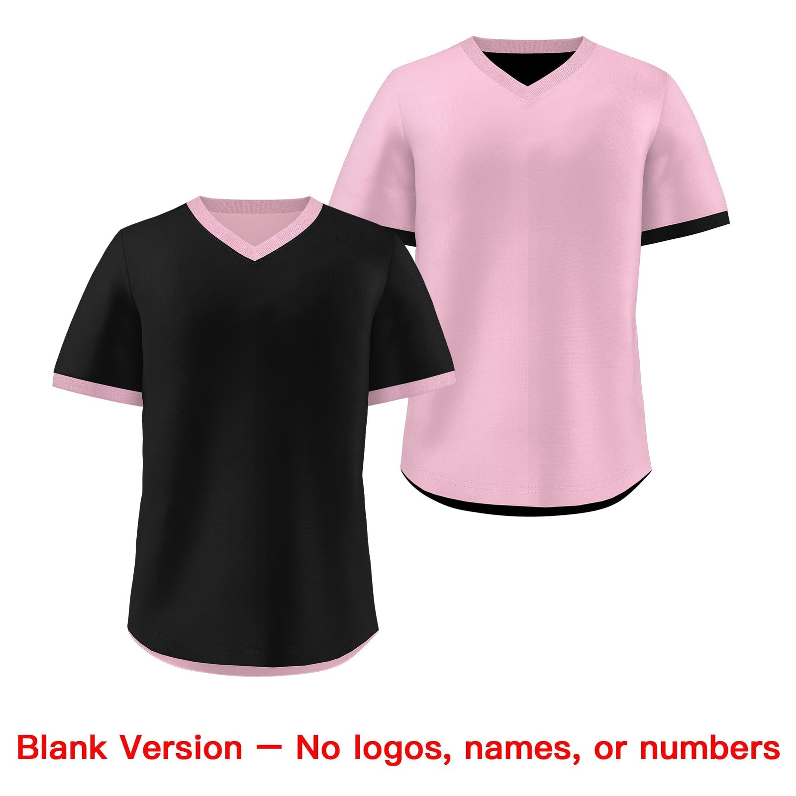 Custom Light Pink Black Reversible Classic Style Breathable Baseball Jersey| KXKSHOP