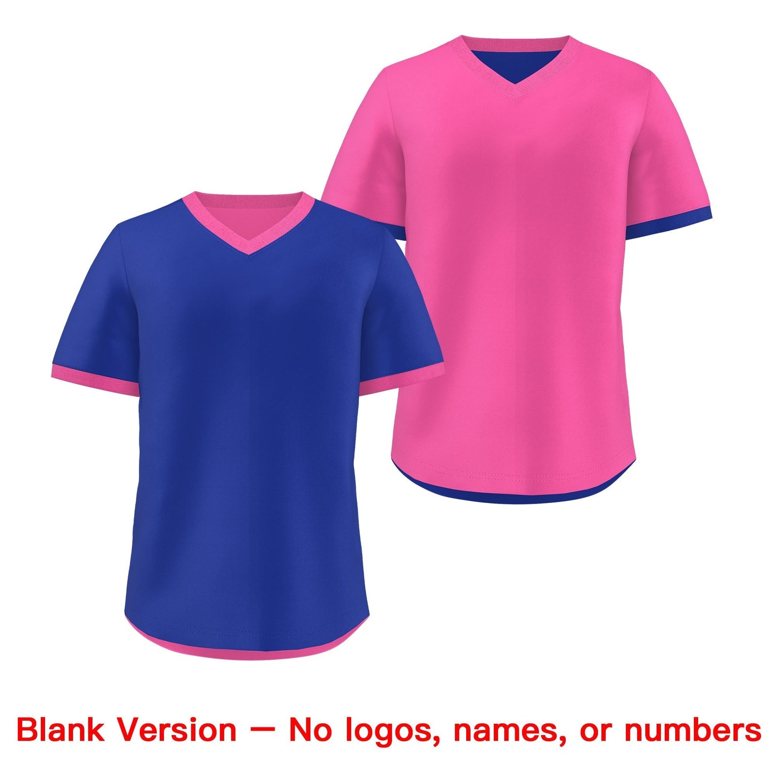 Custom Pink Royal Blue Reversible Classic Style Quick Dry Baseball Jersey| KXKSHOP
