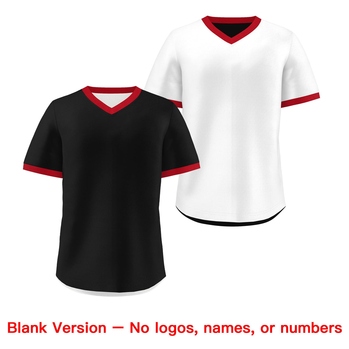 Custom White Black Red Reversible Classic Style Quick Dry Baseball Jersey| KXKSHOP