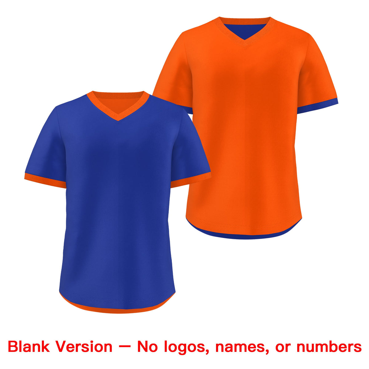 Custom Royal Blue Orange Reversible Classic Style Lightweight Baseball Jersey| KXKSHOP