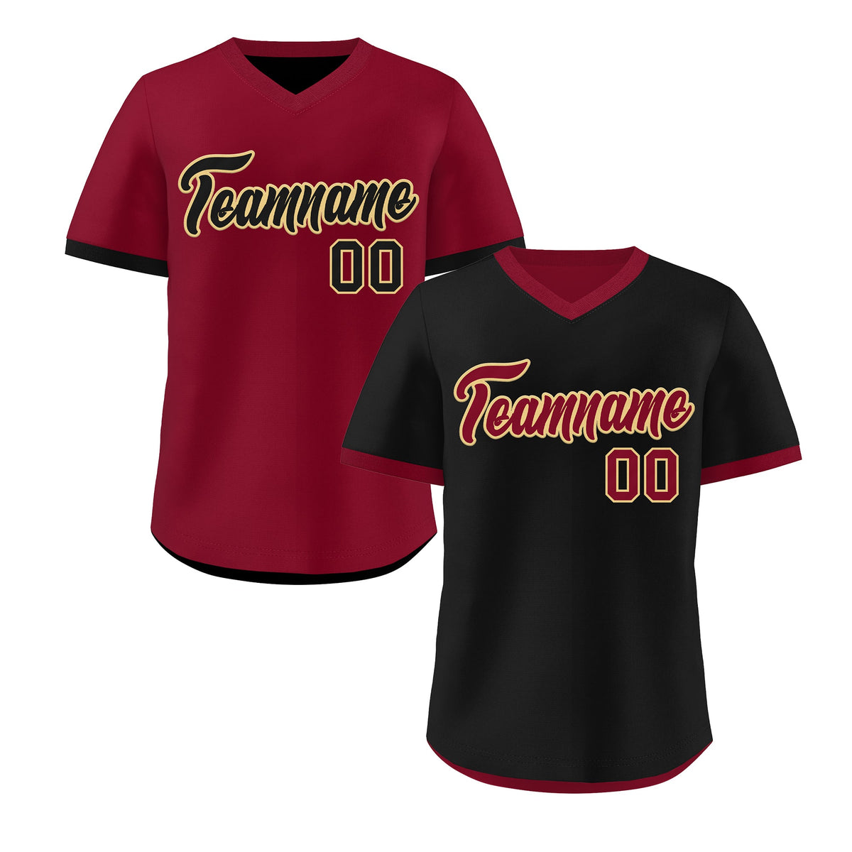 Custom Crimson Khaki Reversible Classic Style Lightweight Baseball Jersey| KXKSHOP