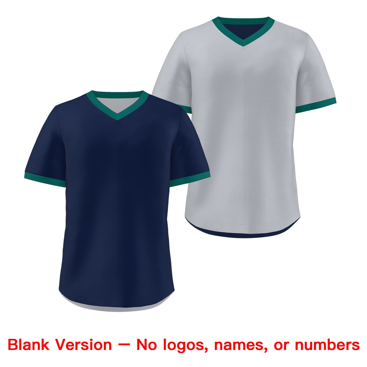 Custom Teal Silver Reversible Classic Style Quick Dry Baseball Jersey| KXKSHOP