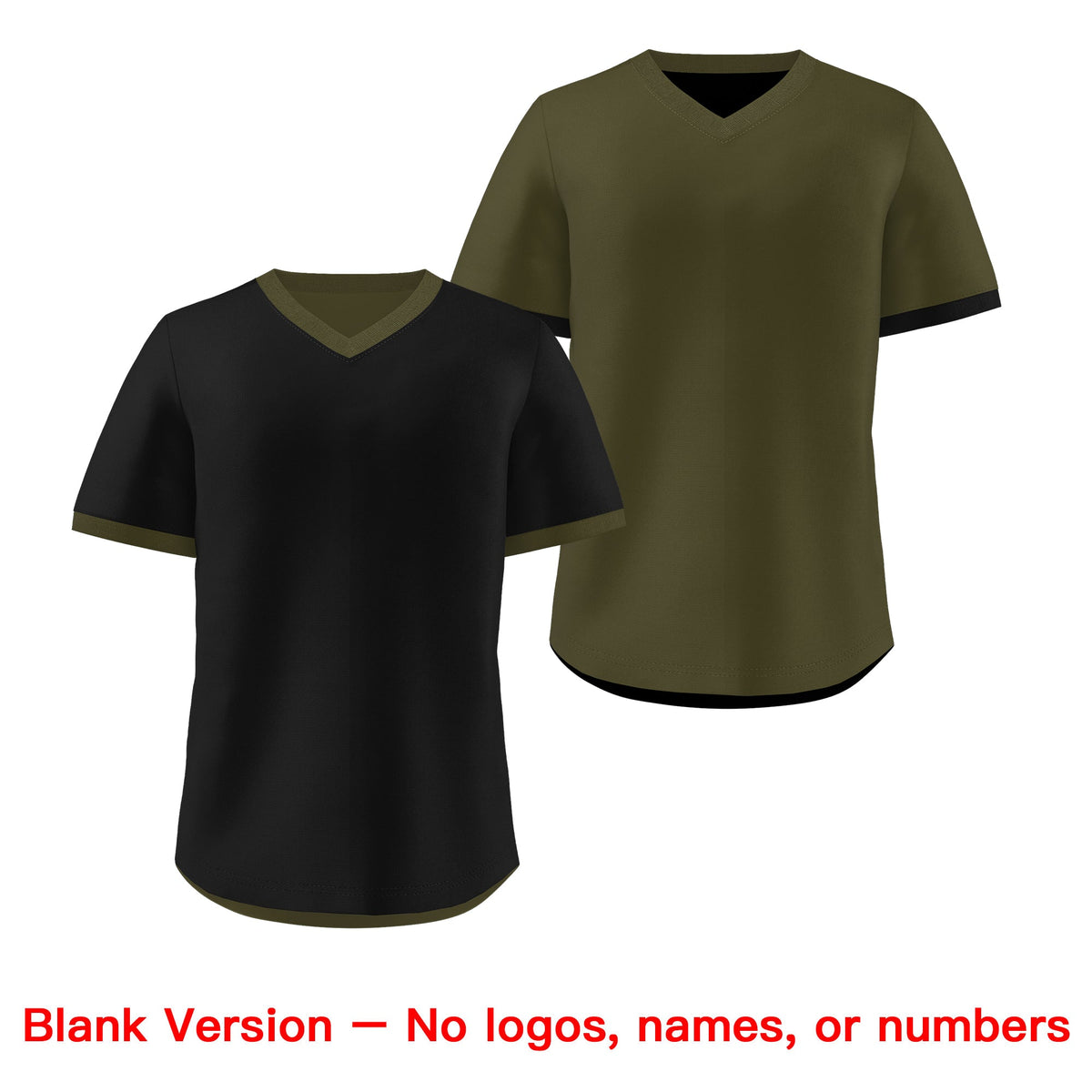 Custom Olive Black Reversible Classic Style Breathable Baseball Jersey| KXKSHOP