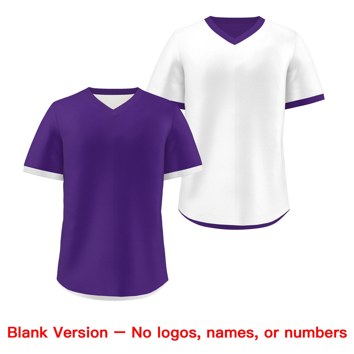 Custom Purple White Reversible Classic Style Breathable Baseball Jersey| KXKSHOP