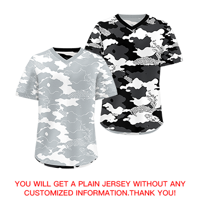 Custom White Black Reversible Camo Breathable Baseball Jersey| KXKSHOP