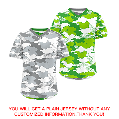 Custom Silver Light Green Reversible Camo Lightweight Baseball Jersey| KXKSHOP