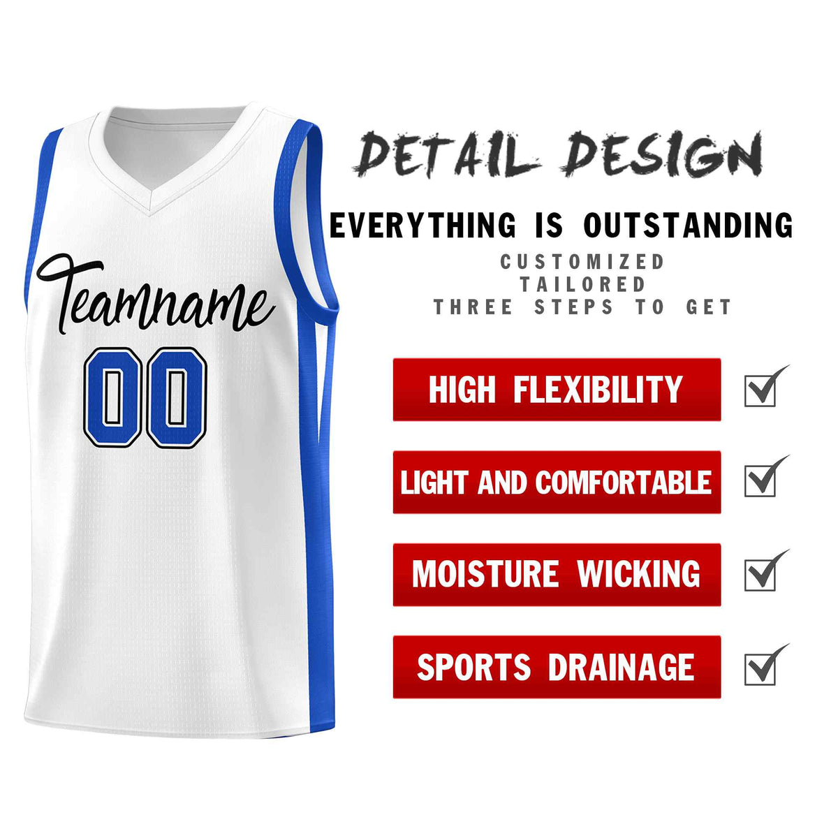 Custom White Black Classic Sets Sports Uniform Basketball Jersey