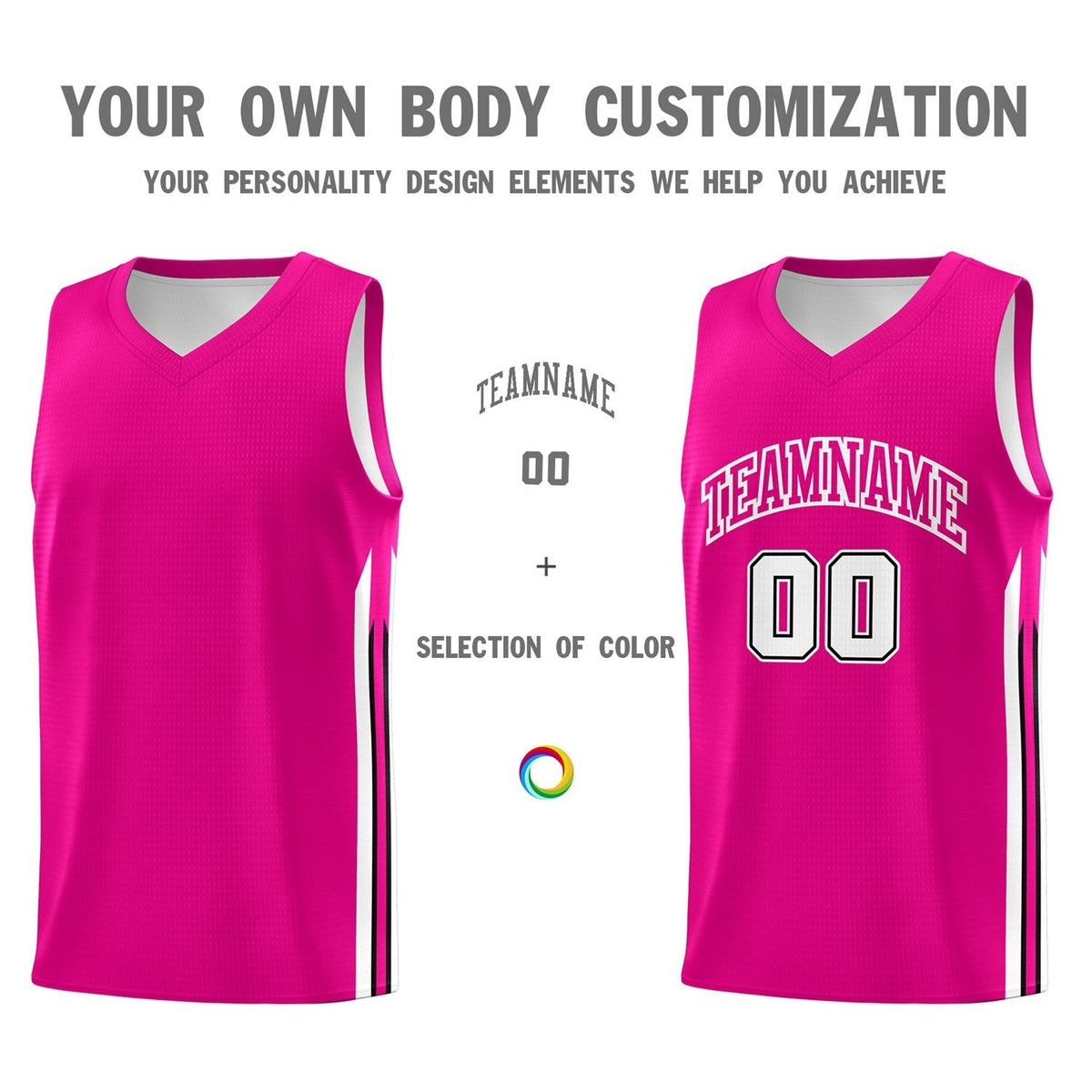 Custom Basketball Jersey Pink Classic Tops Men/Boy Athletic Basketball Jersey