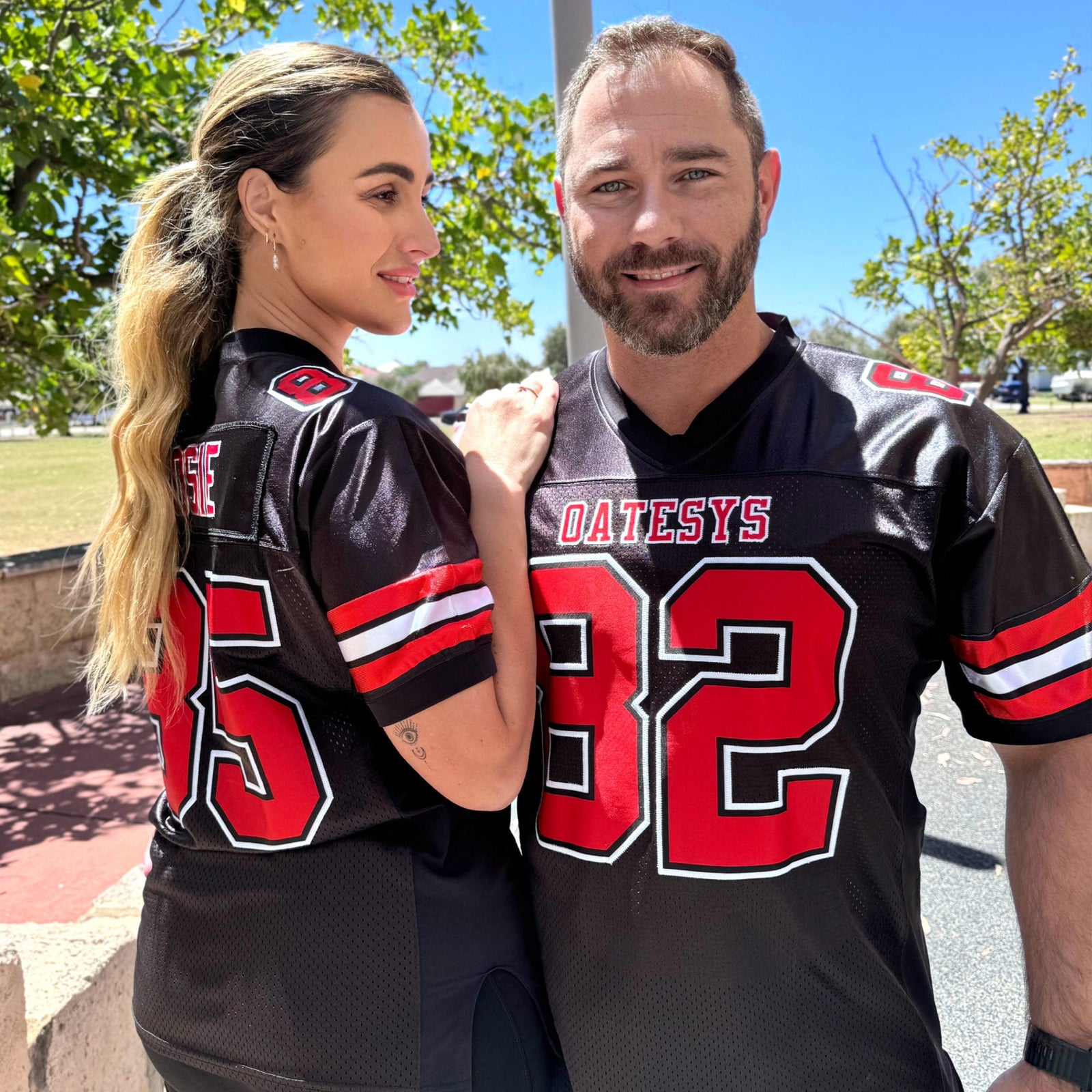 Custom White Royal-White Gradient Fashion Outdoor Authentic American Football Jersey