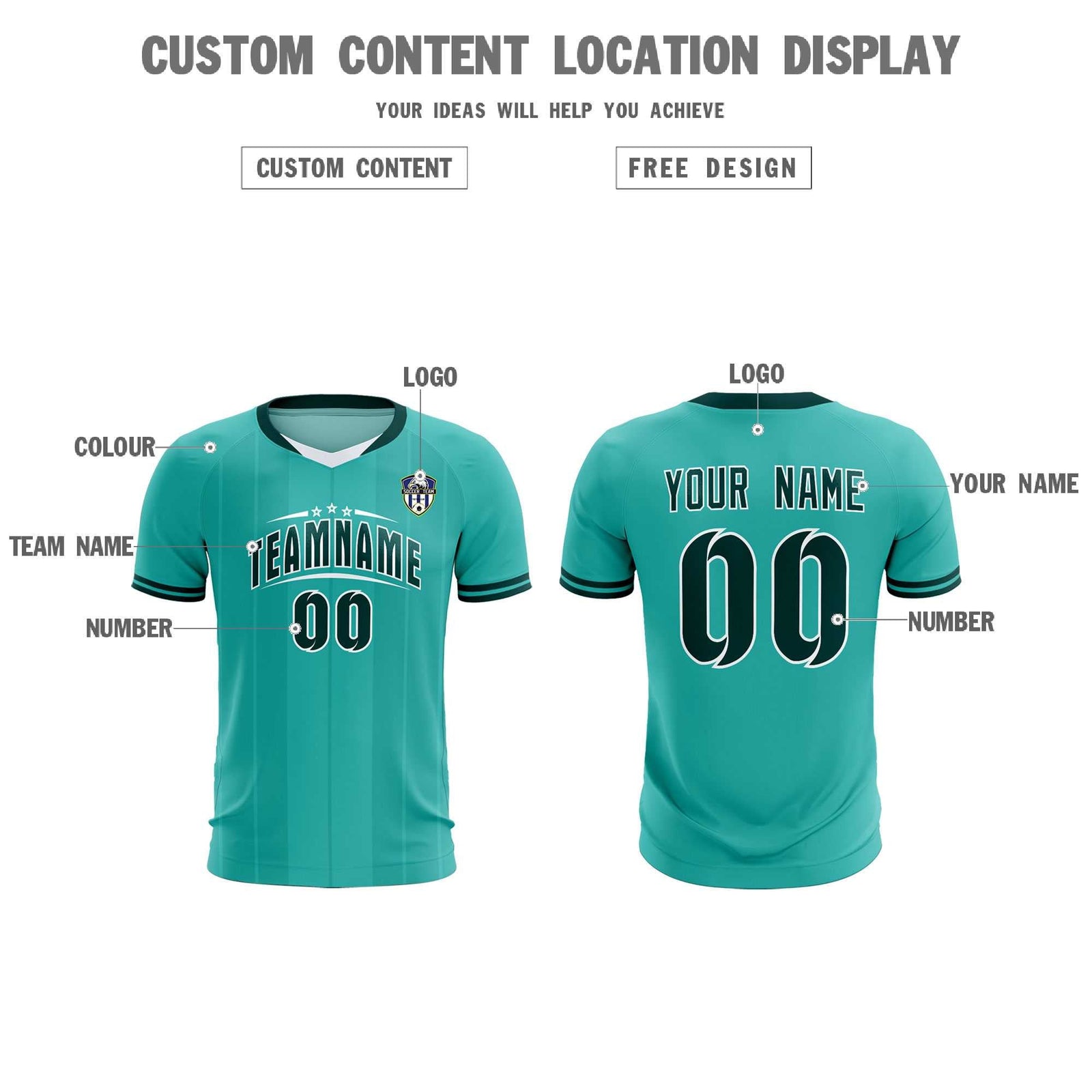 Custom Bright Green Classic Striped Personalized Soccer Tops/Sets Jersey