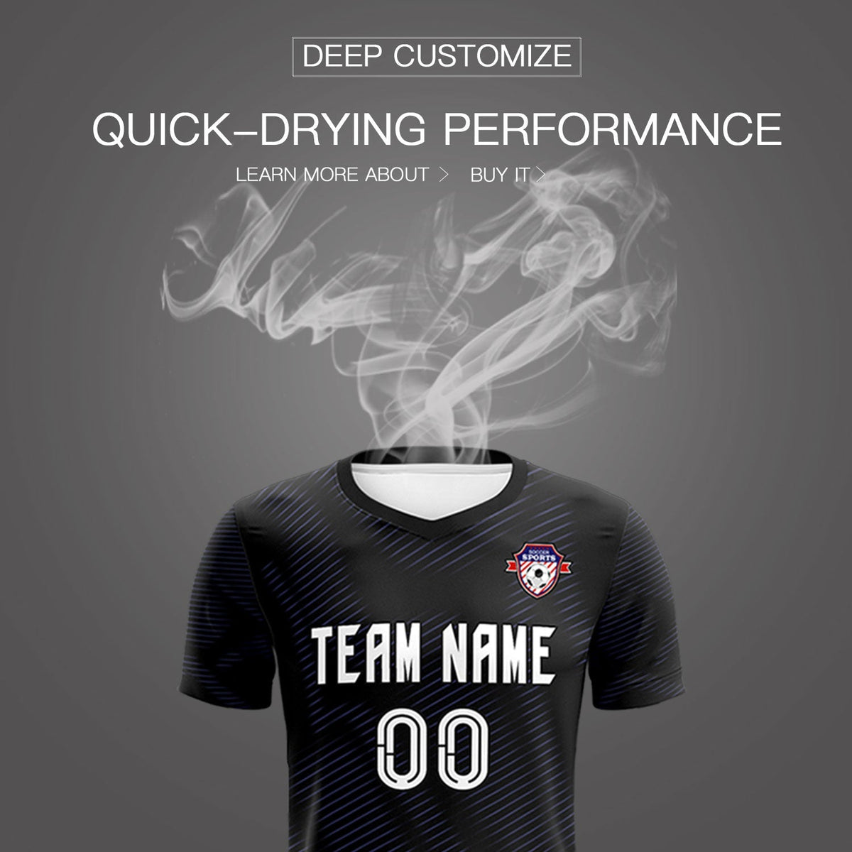 Custom Black Purple Training Uniform For Men Football Sets Jersey