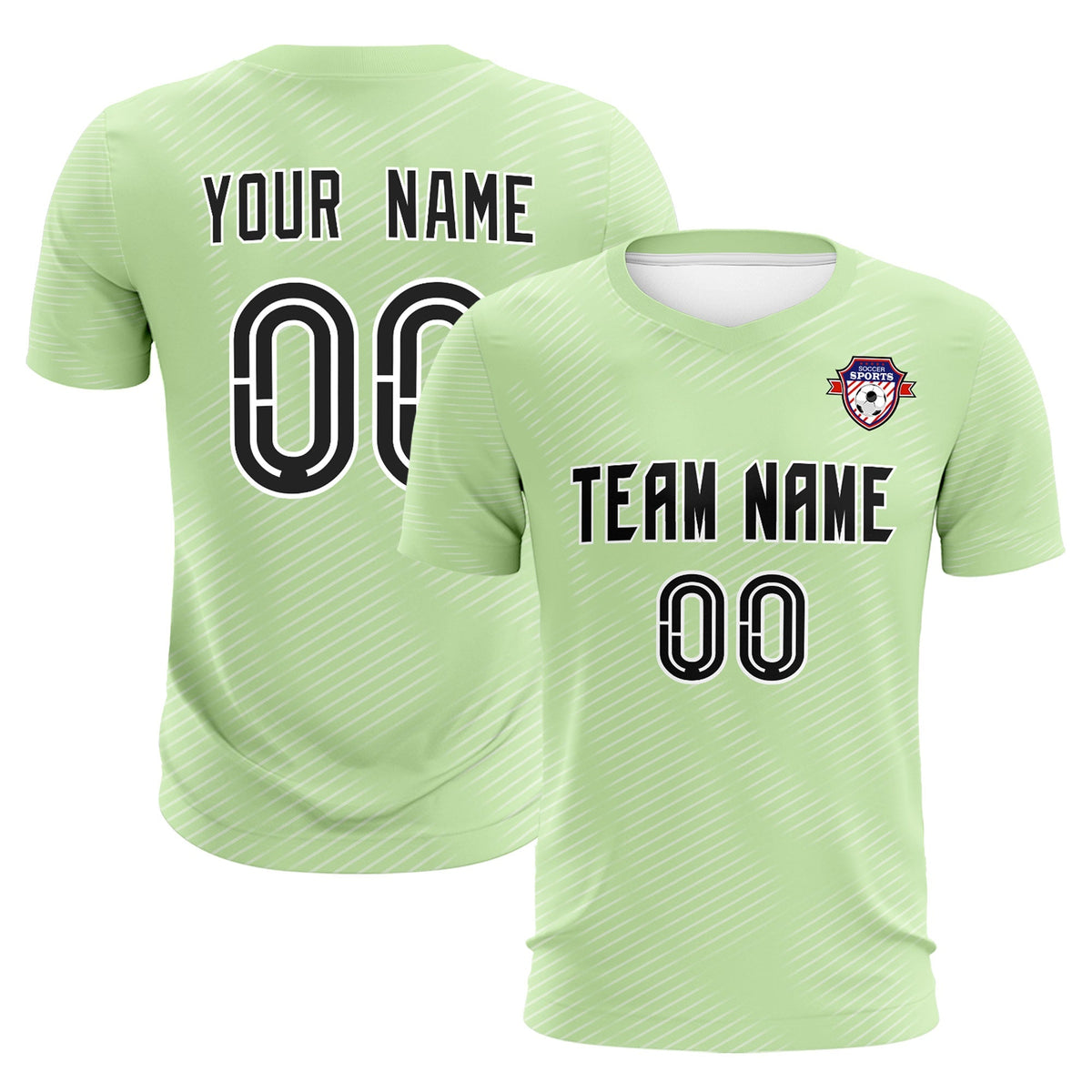 Custom Green White Training Uniform For Men Football Sets Jersey