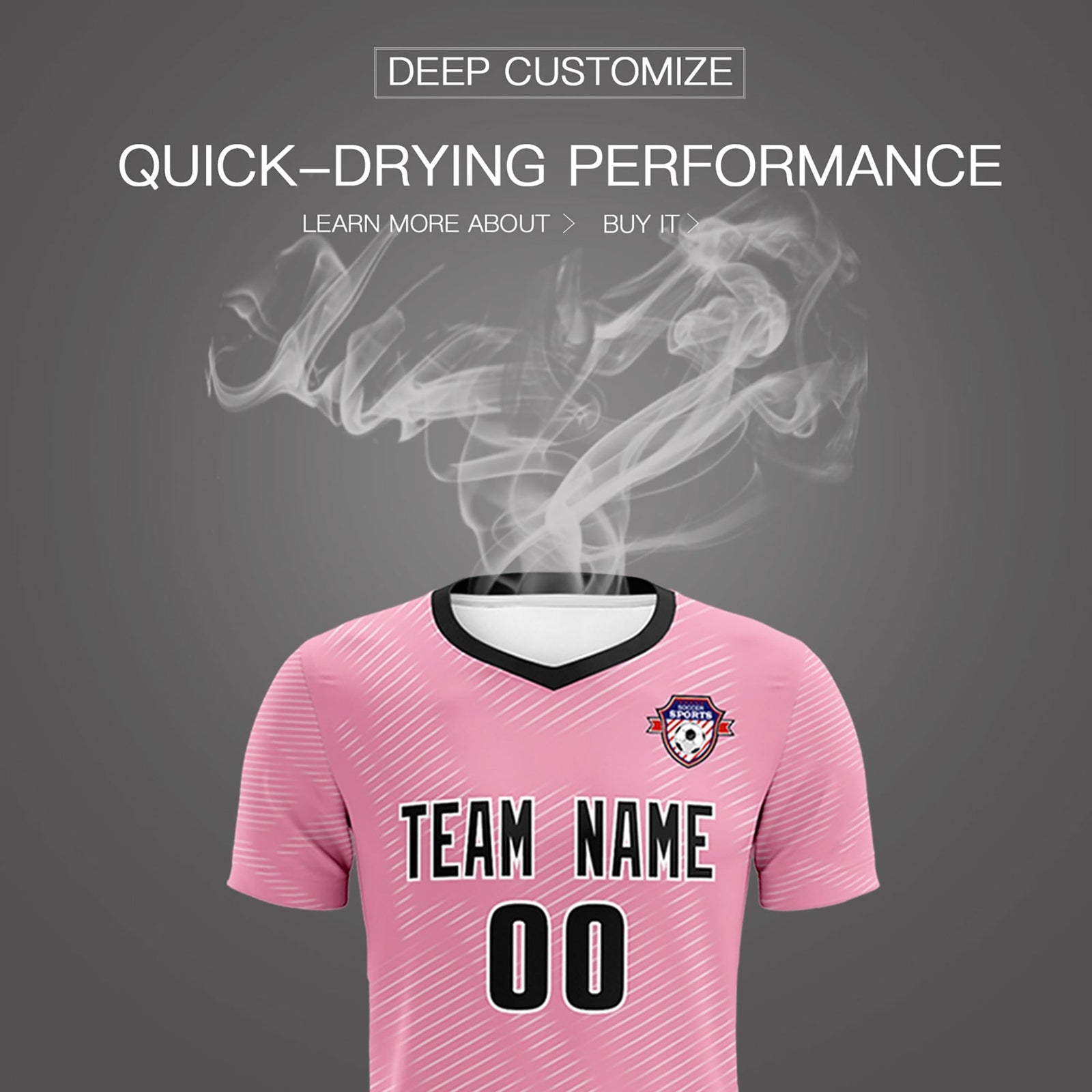 Custom Light Pink White Training Uniform For Men Football Sets Jersey