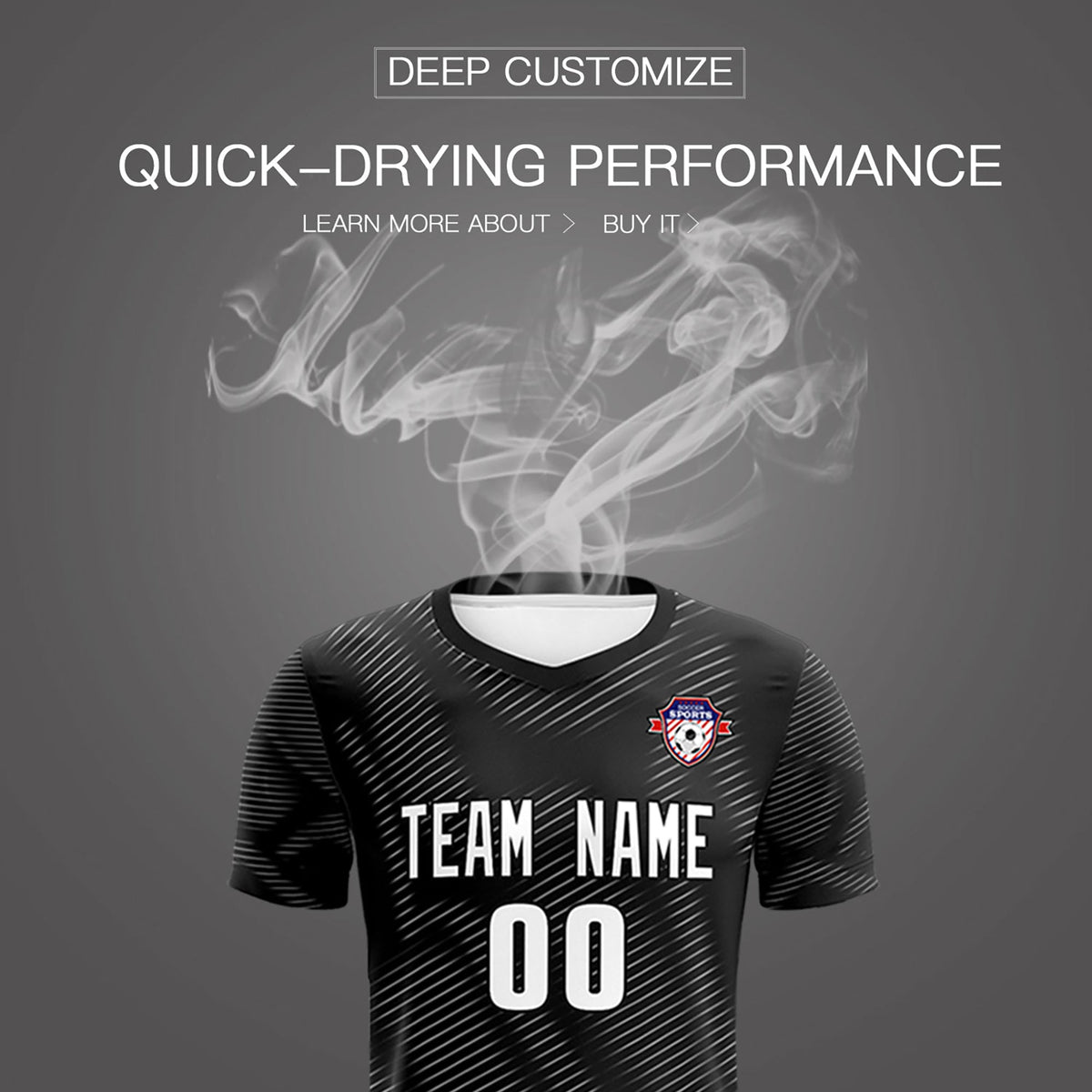 Custom Black White Training Uniform For Men Football Sets Jersey